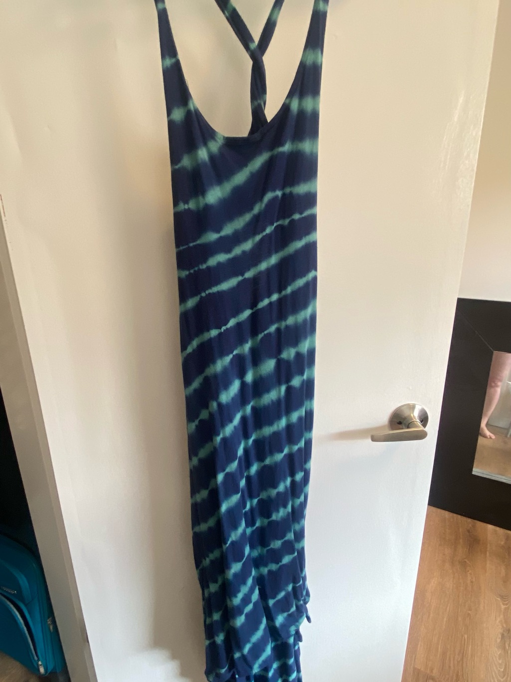 Roxy Navy And Teal Tie-Dye Maxi Dress